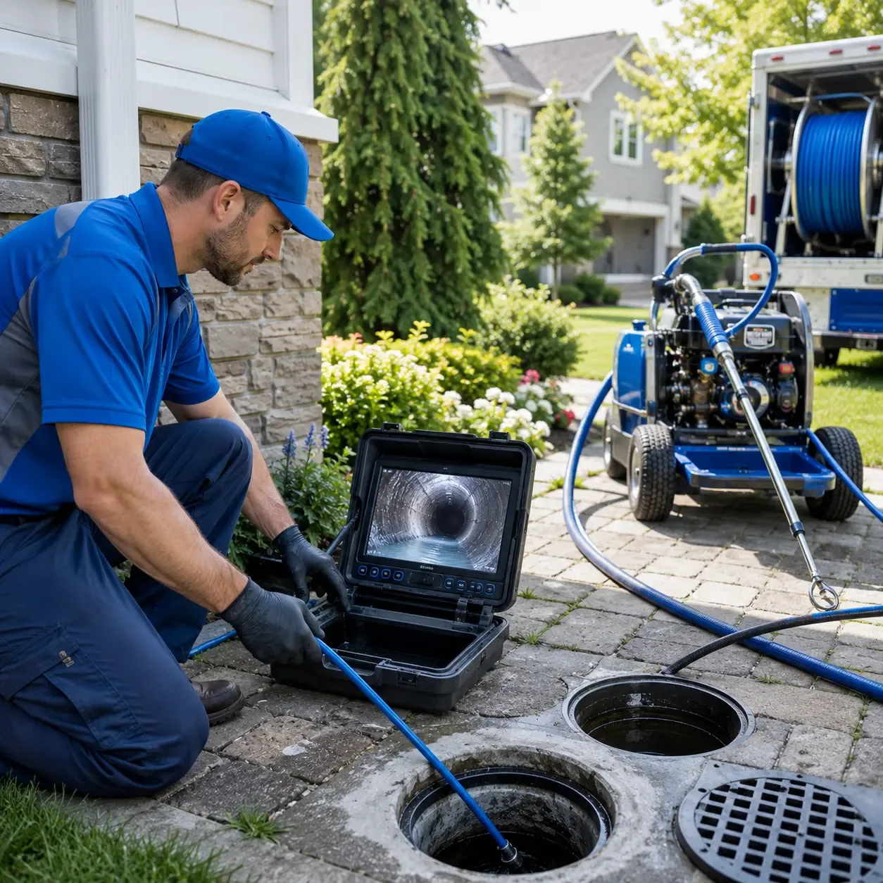 Outdoor drain cleaning professionals serving Nicholson, PA